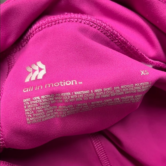 All In Motion Pink Micro Pleated Active Skort - Picture 16 of 16